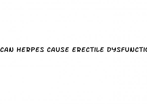 can herpes cause erectile dysfunction