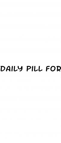 daily pill for ed