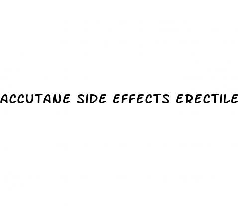 accutane side effects erectile dysfunction