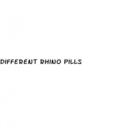 different rhino pills