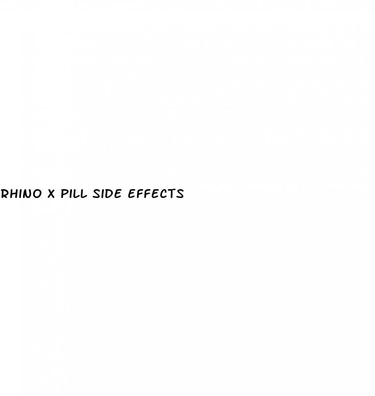 rhino x pill side effects