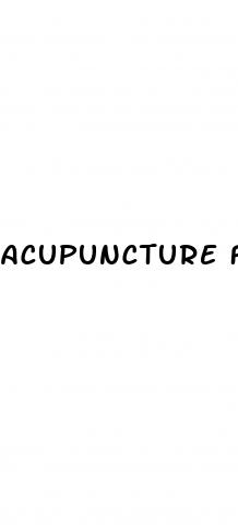 acupuncture for erectile dysfunction sydney