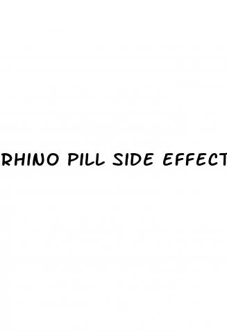 rhino pill side effects