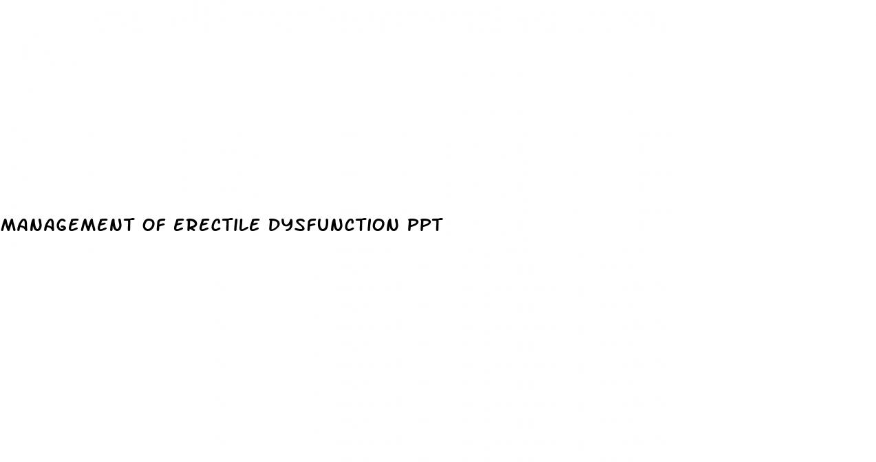 management of erectile dysfunction ppt