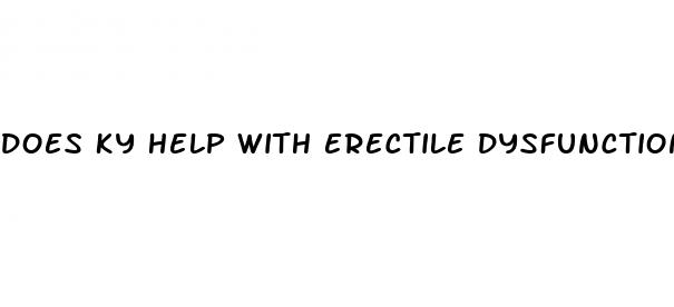 does ky help with erectile dysfunction