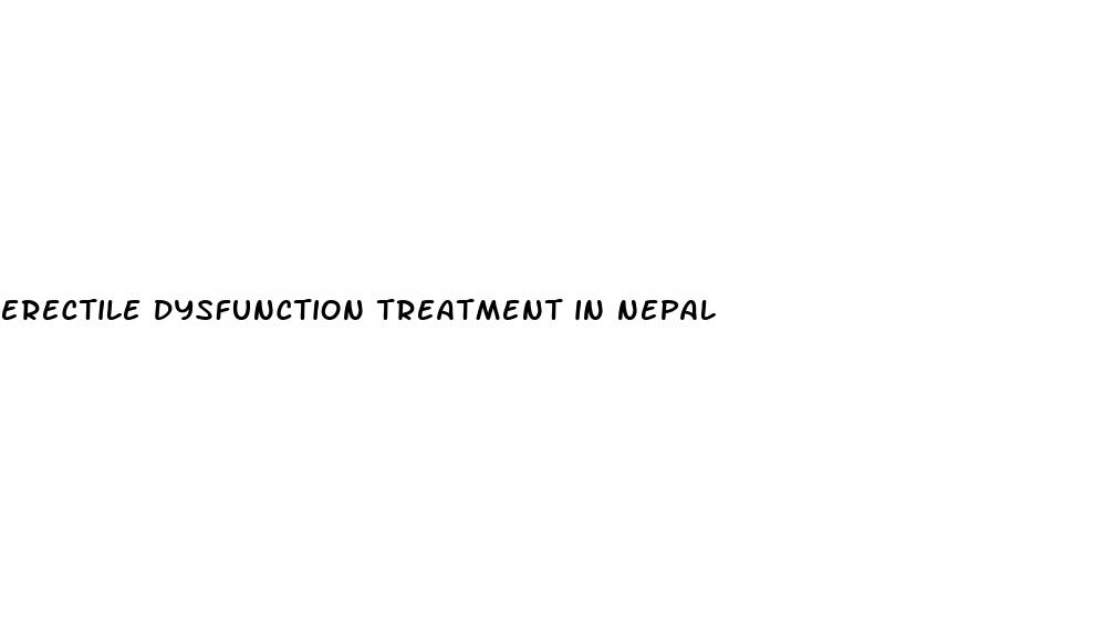 erectile dysfunction treatment in nepal