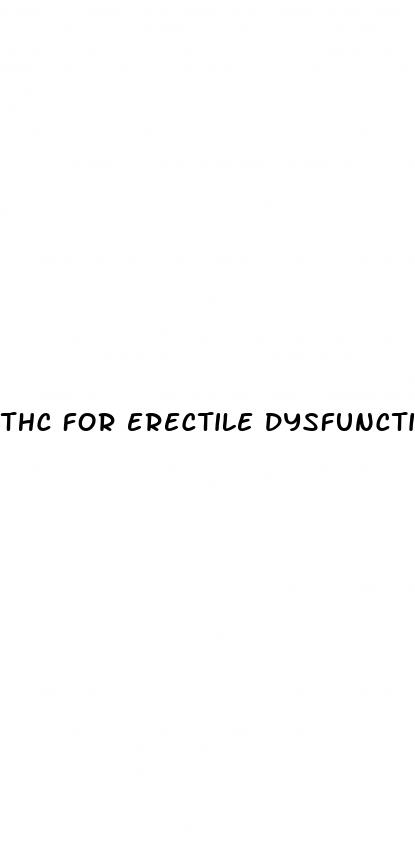 thc for erectile dysfunction