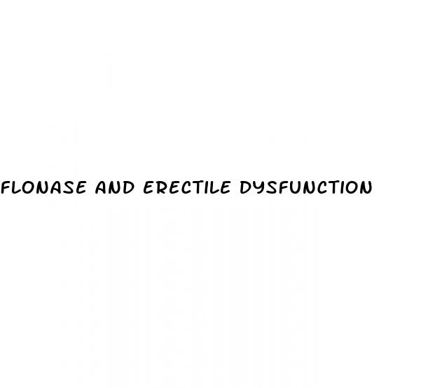 flonase and erectile dysfunction