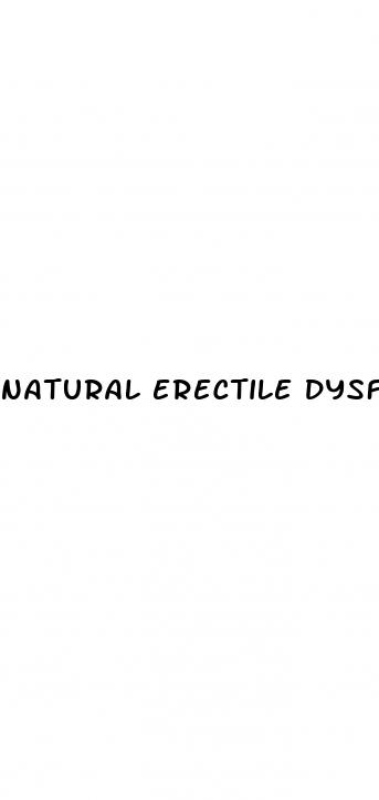 natural erectile dysfunction treatments