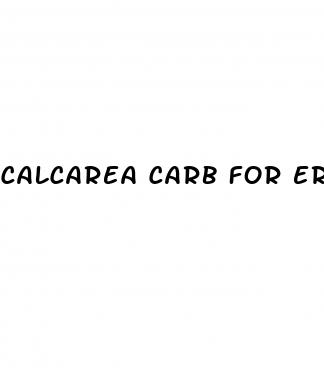 calcarea carb for erectile dysfunction