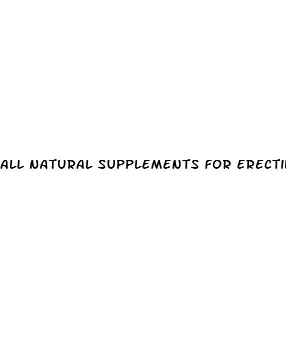 all natural supplements for erectile dysfunction