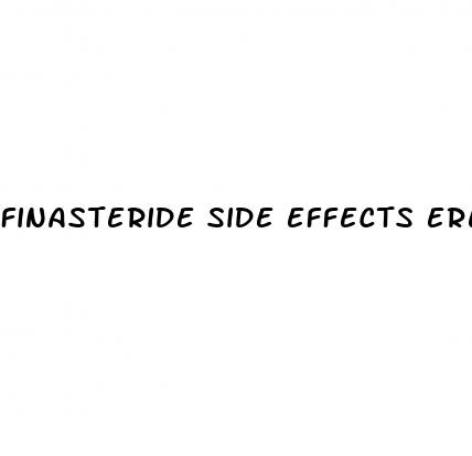 finasteride side effects erectile dysfunction