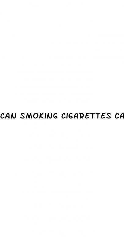 can smoking cigarettes cause erectile dysfunction