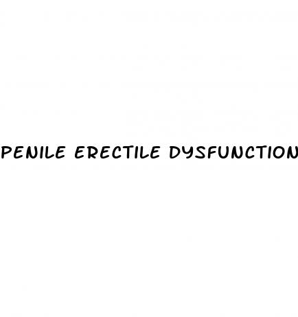 penile erectile dysfunction drugs