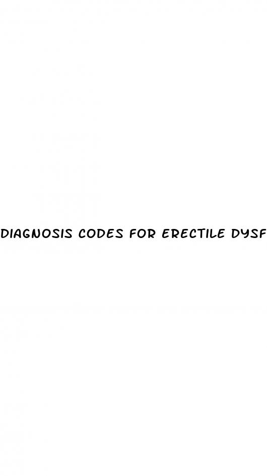 diagnosis codes for erectile dysfunction