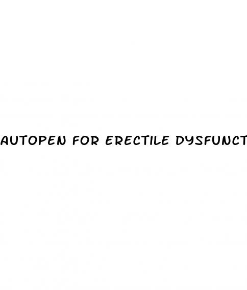 autopen for erectile dysfunction