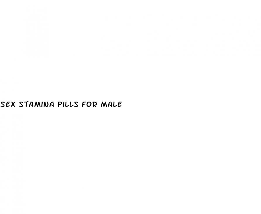 sex stamina pills for male