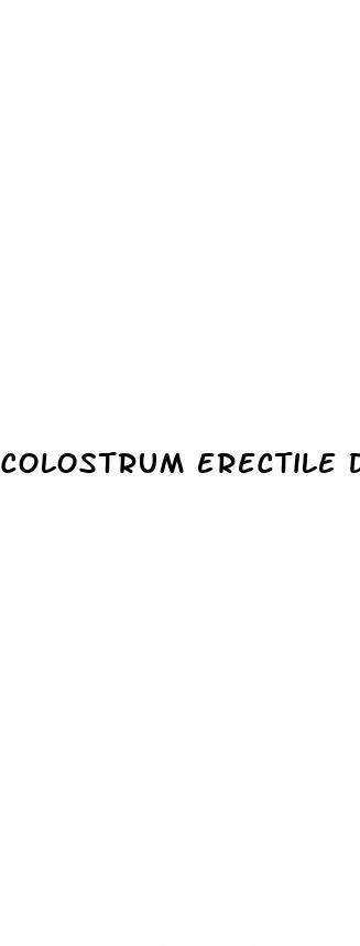 colostrum erectile dysfunction