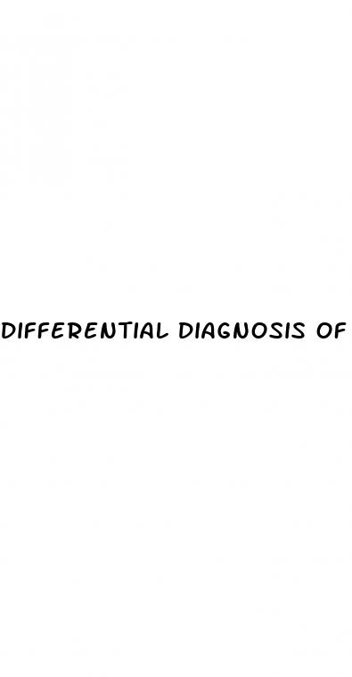 differential diagnosis of erectile dysfunction