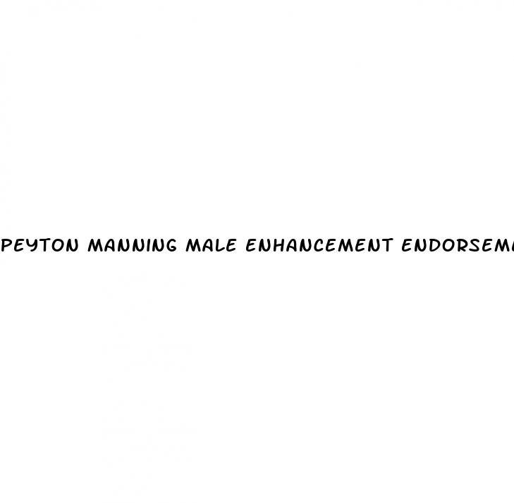 peyton manning male enhancement endorsements