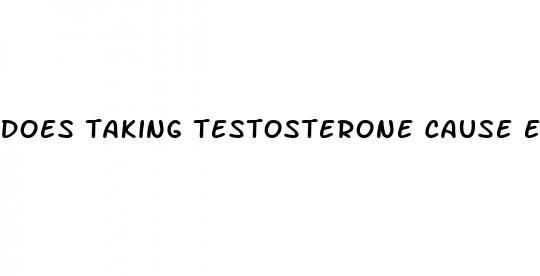 does taking testosterone cause erectile dysfunction