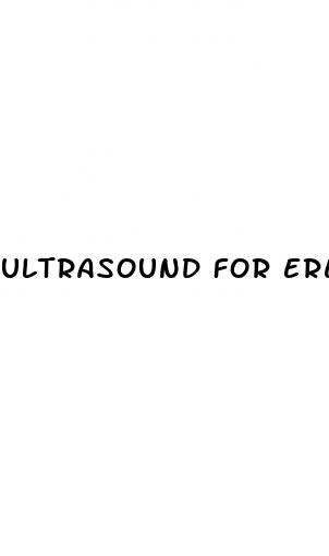 ultrasound for erectile dysfunction