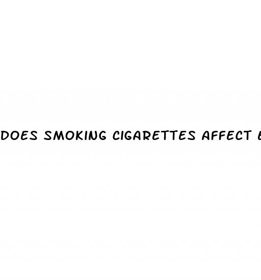 does smoking cigarettes affect erectile dysfunction