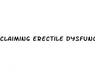 claiming erectile dysfunction for va diability