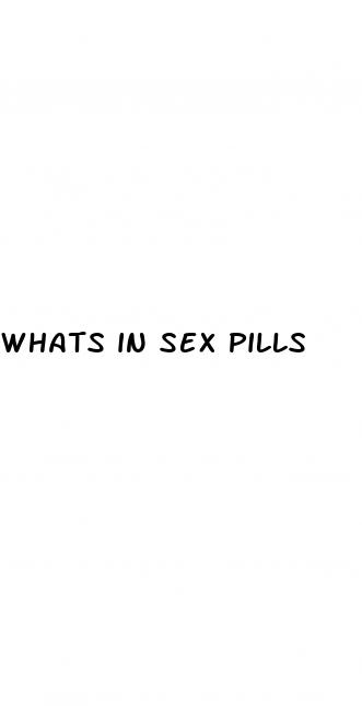 whats in sex pills