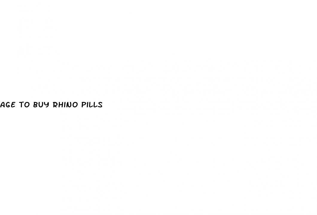 age to buy rhino pills