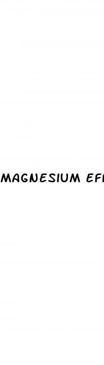 magnesium effect on erectile dysfunction