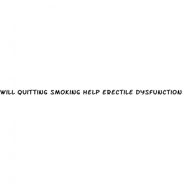 will quitting smoking help erectile dysfunction