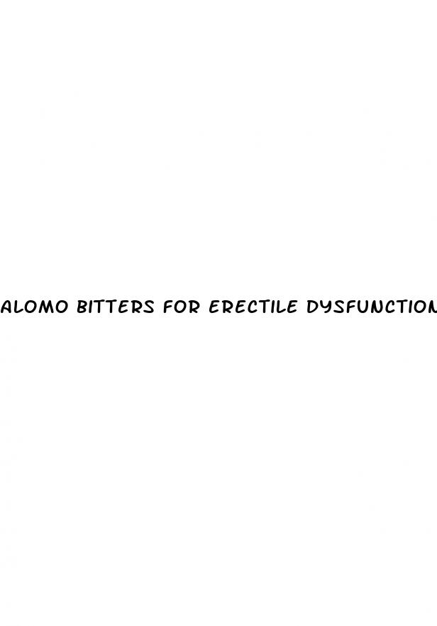 alomo bitters for erectile dysfunction