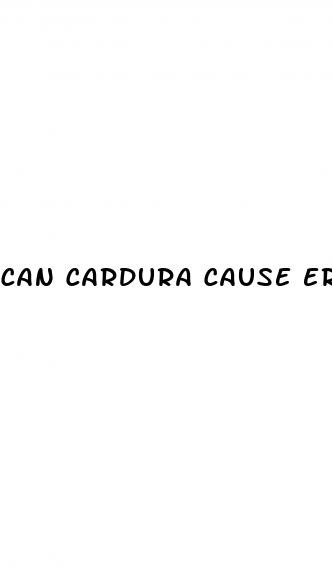 can cardura cause erectile dysfunction