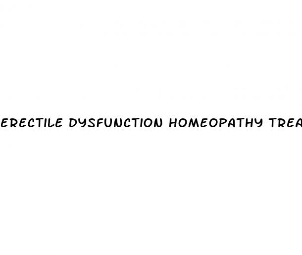 erectile dysfunction homeopathy treatment