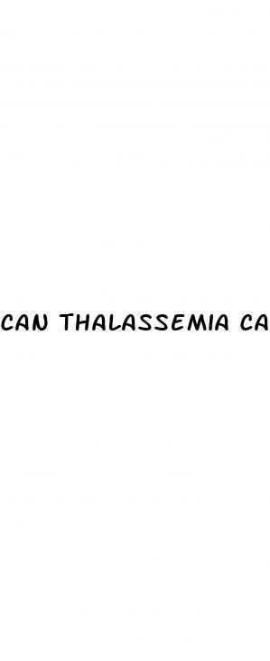 can thalassemia cause erectile dysfunction