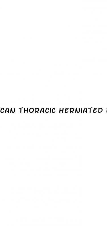 can thoracic herniated discs cause erectile dysfunction