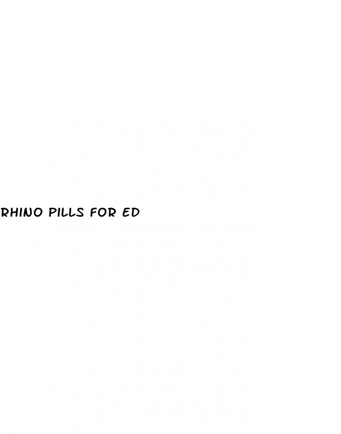 rhino pills for ed