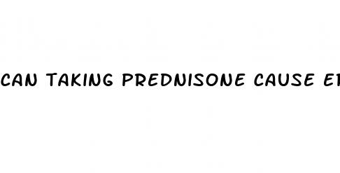 can taking prednisone cause erectile dysfunction