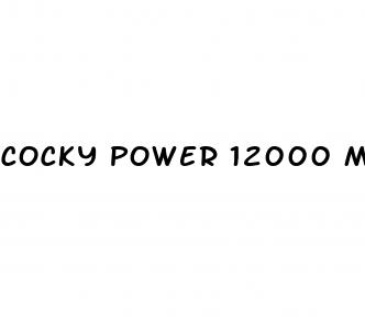 cocky power 12000 male enhancement