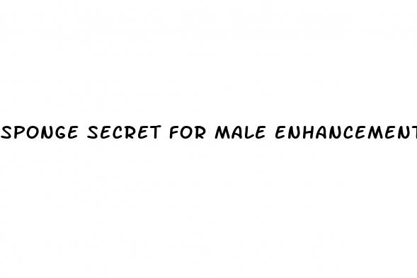 sponge secret for male enhancement