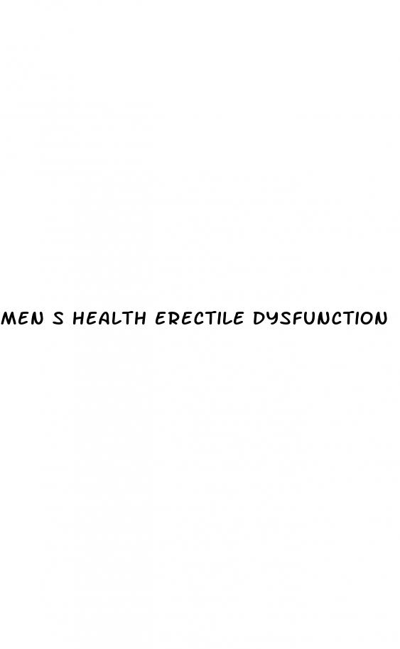 men s health erectile dysfunction