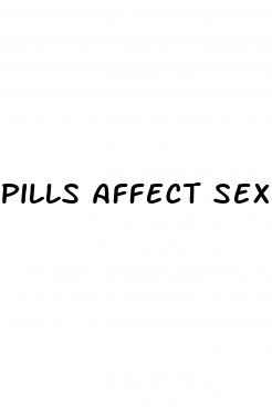 pills affect sex drive