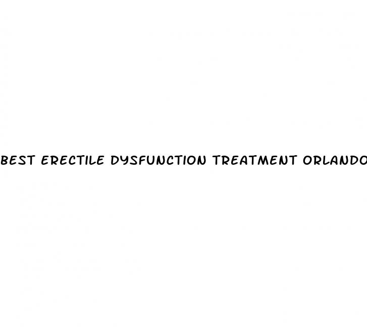 best erectile dysfunction treatment orlando