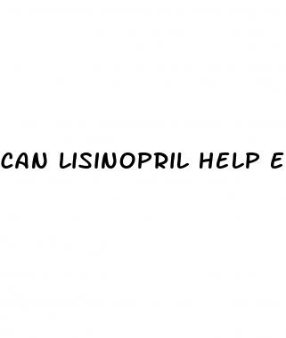 can lisinopril help erectile dysfunction