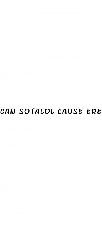 can sotalol cause erectile dysfunction