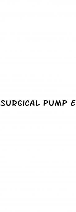 surgical pump erectile dysfunction