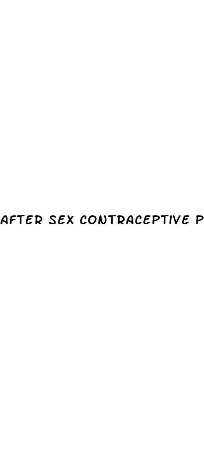 after sex contraceptive pill