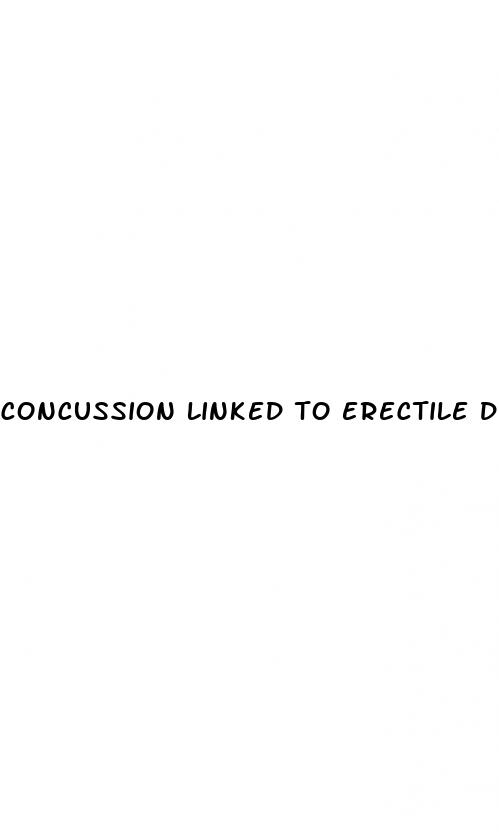 concussion linked to erectile dysfunction