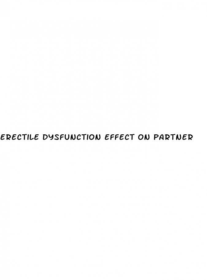 erectile dysfunction effect on partner